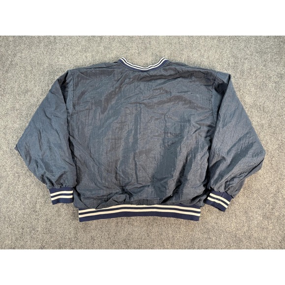 USA Baseball Jacket Mens 2XL Navy Windbreaker Pullover Made in USA Hartwell - Picture 11 of 12